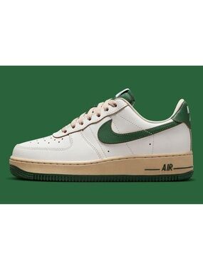 Women's Nike Air Force 1 '07 Low Vintage Sail Gorge Green White Size 10